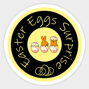 Funny Easter Eggs Surprise Bunny Rabbit Sticker